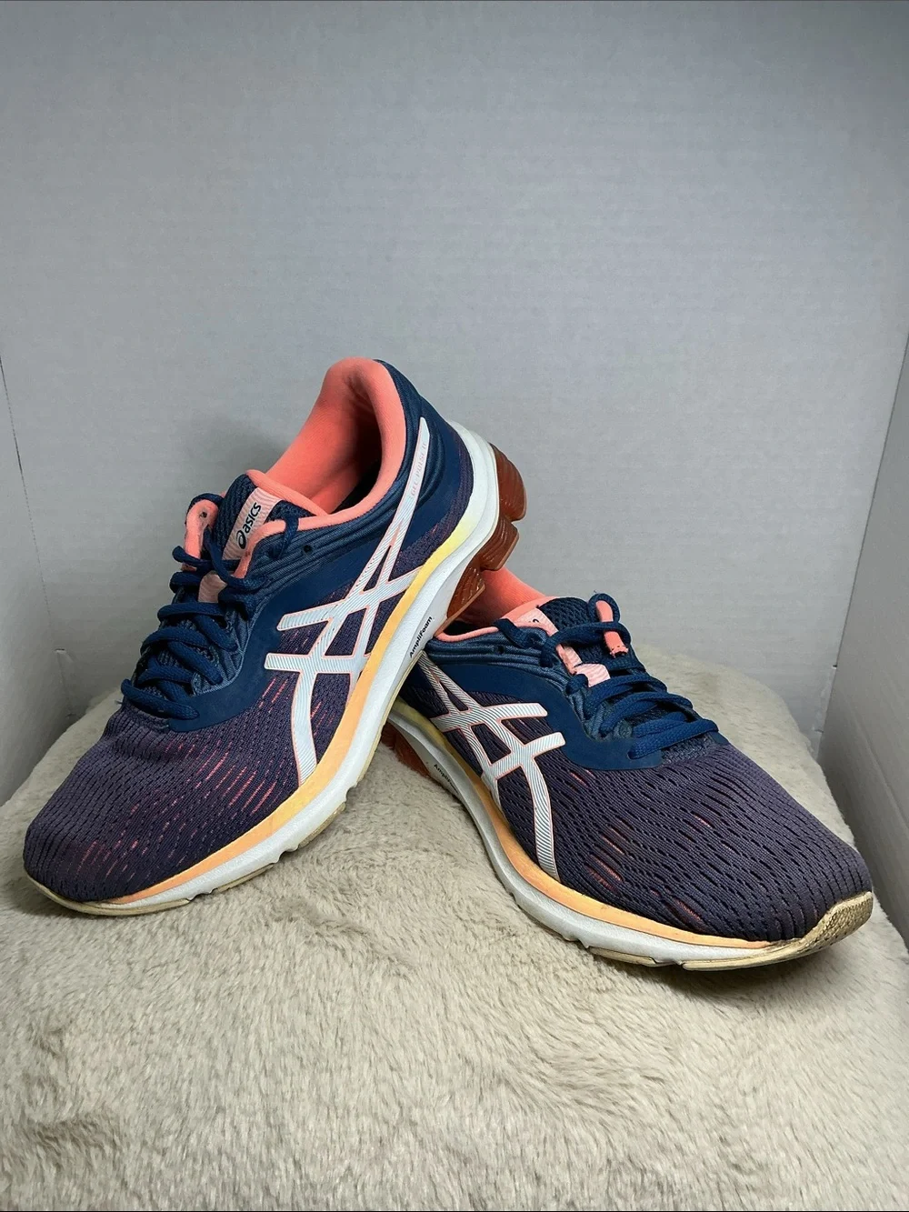 ASICS Gel-Pulse 11 Women’s Running Shoes Size 8.5 Mako Blue Sun Coral